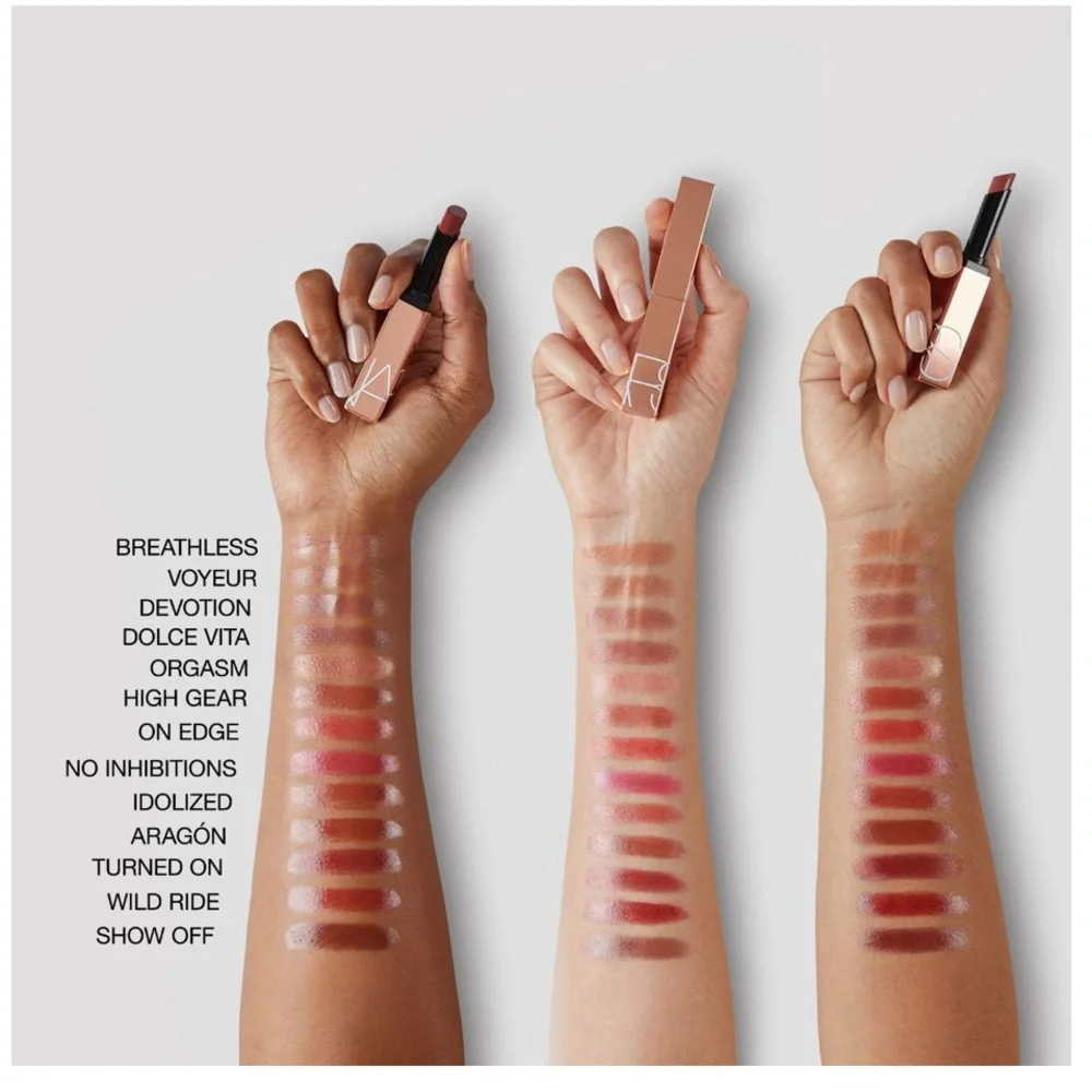 NARS HIGH GEAR Satin Lipstick - burnished coral